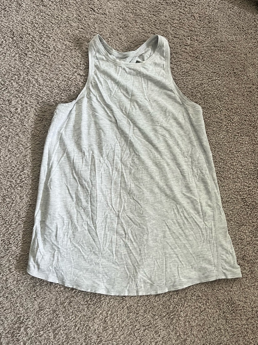 Lululemon Light Grey Open Back Tank